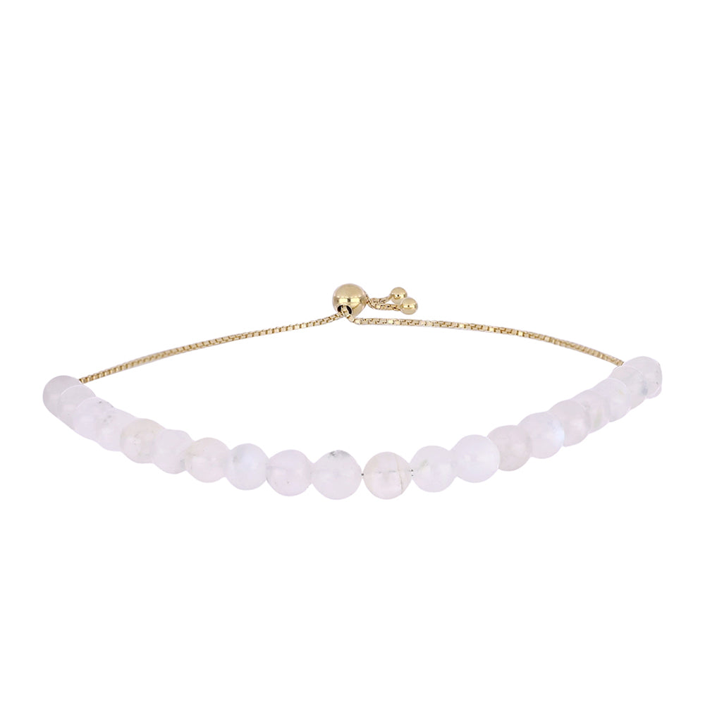 Arannyal Bevont Ezüst Karkötő Szivárvány Holdkővel 1 