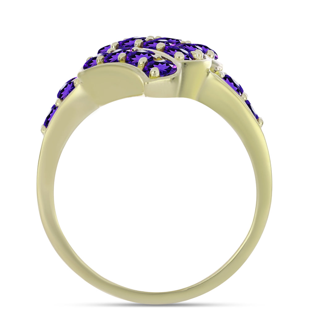 Arannyal Bevont Ezüst Gyűrű Marokkói Ametiszttel 2 