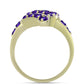 Arannyal Bevont Ezüst Gyűrű Marokkói Ametiszttel