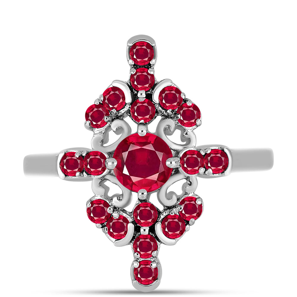 Ezüst Gyűrű Madagaszkári Rubinnal 1 