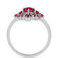 Ezüst Gyűrű Madagaszkári Rubinnal