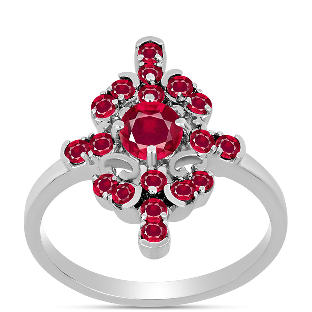 Ezüst Gyűrű Madagaszkári Rubinnal 3 