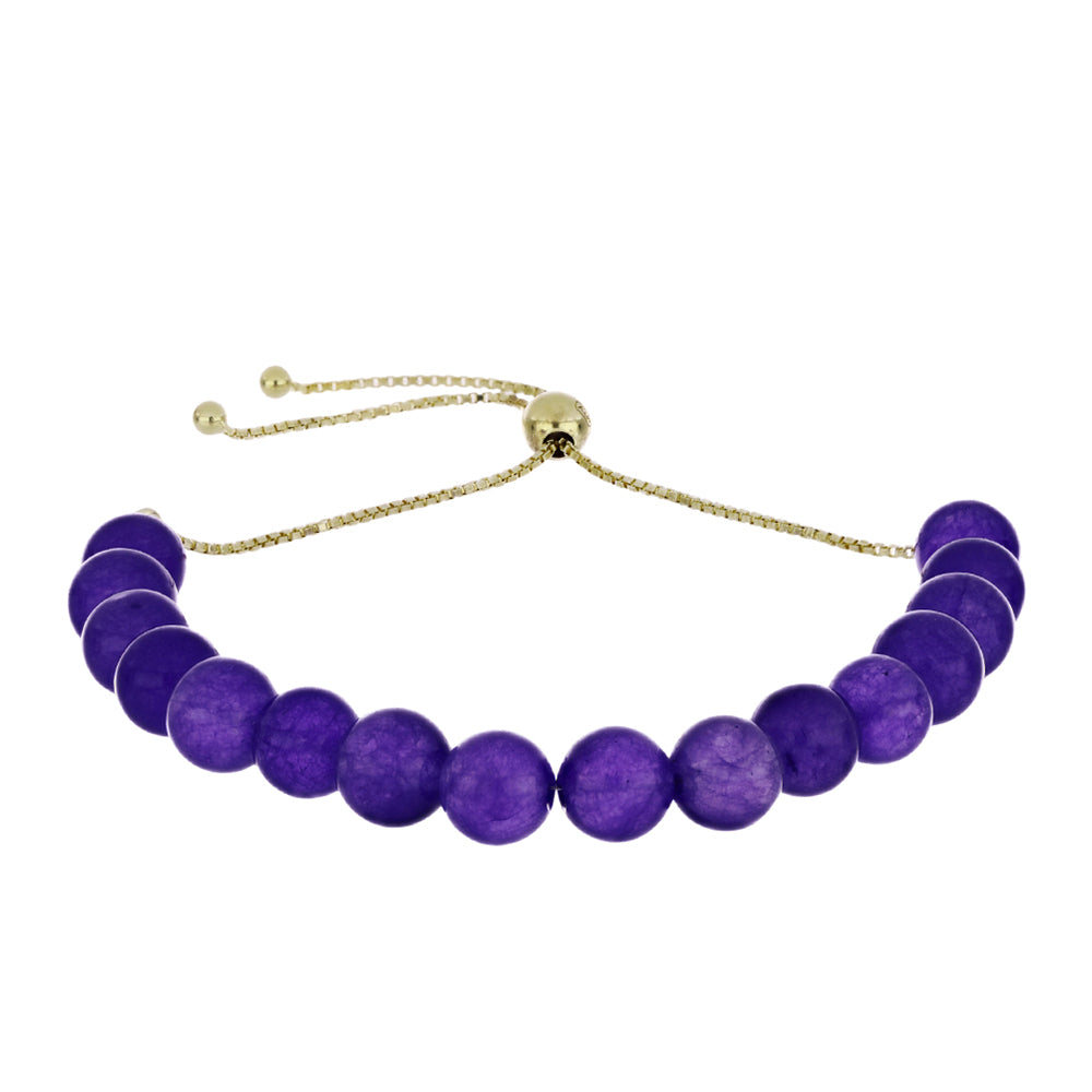 Arannyal Bevont Ezüst Karkötő Marokkói Ametiszttel