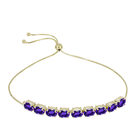 Arannyal Bevont Ezüst Karkötő Marokkói Ametiszttel