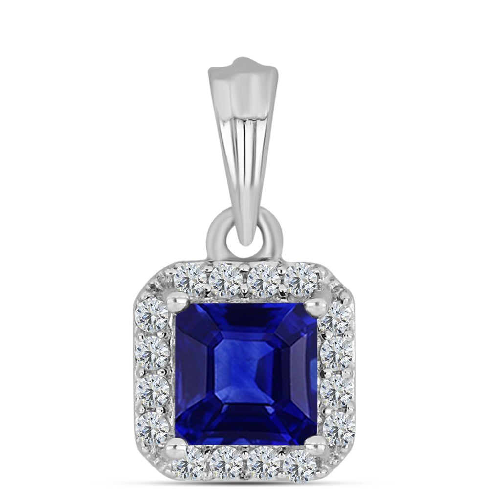 Ezüst Medál Ausztrál Kék Zafírral és Fehér Topázzal 1 