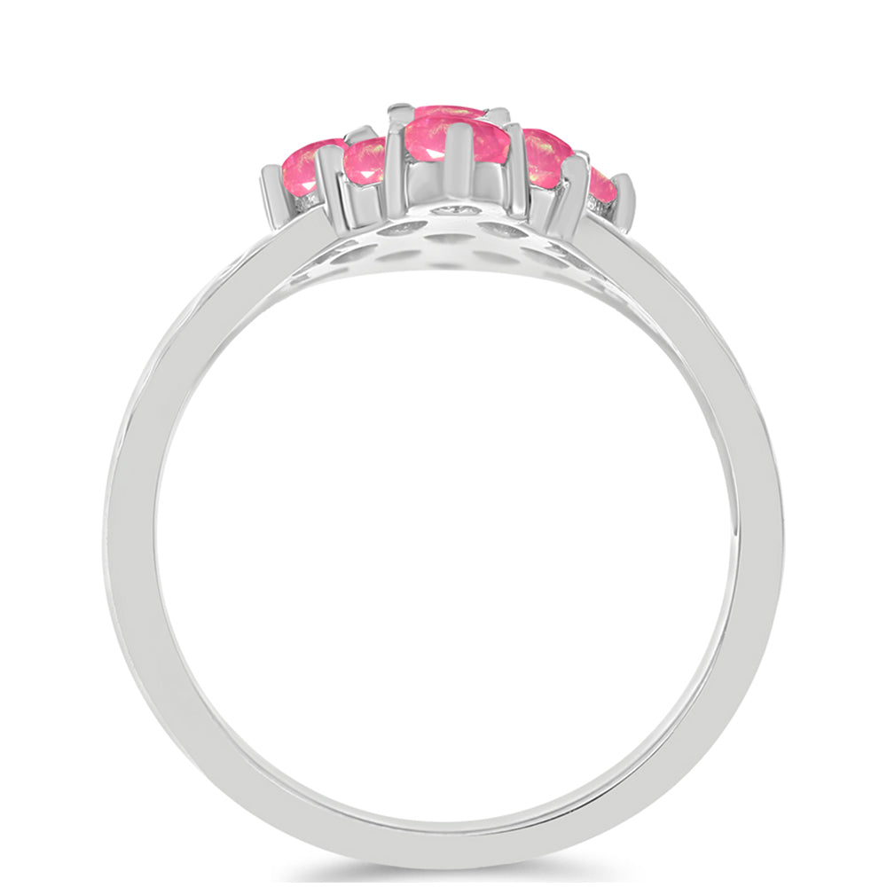 Ezüst Gyűrű Rózsaszínű Opállal 2 