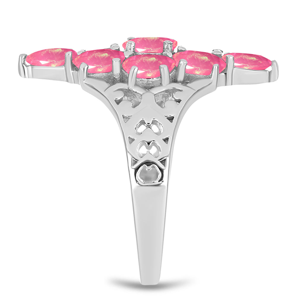 Ezüst Gyűrű Rózsaszínű Opállal