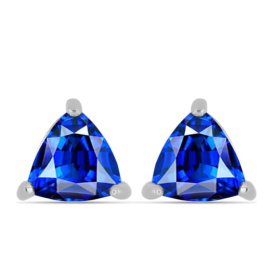 Ezüst Fülbevaló Ausztrál Kék Zafírral
