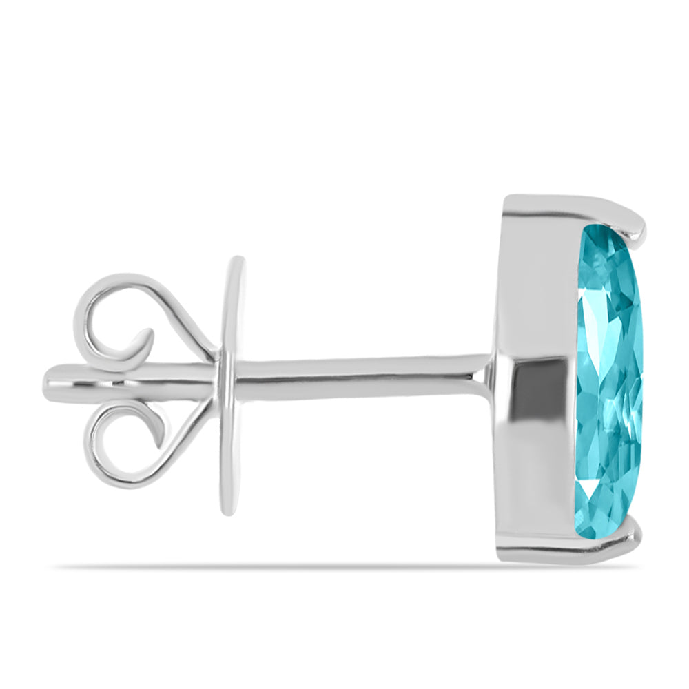 Ezüst Fülbevaló Paraiba Kvarccal