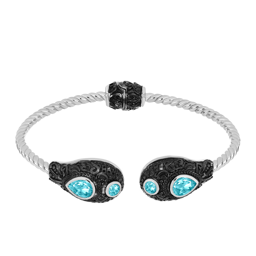 Ezüst Karperec Paraiba Kvarccal 1 