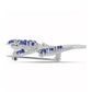 Ezüst Bross "AAA" Osztályú Tanzanittal