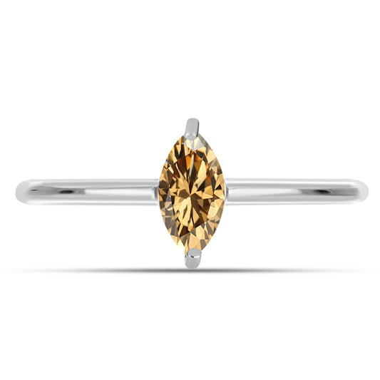 Ezüst Gyűrű Pezsgő Moissanite-tal
