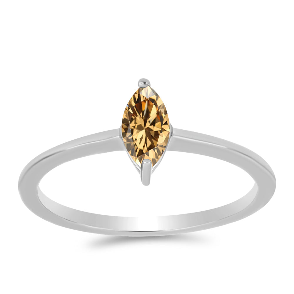 Ezüst Gyűrű Pezsgő Moissanite-tal