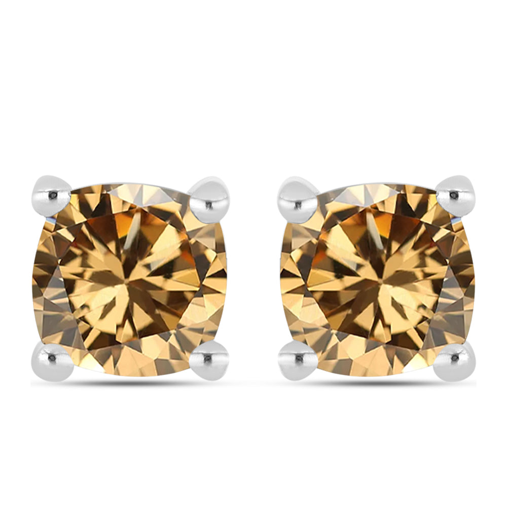 Ezüst Fülbevaló Pezsgő Moissanite-tal