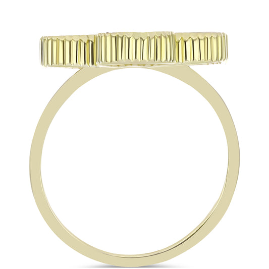 Arannyal Bevont Ezüst Gyűrű Gyöngyházzal