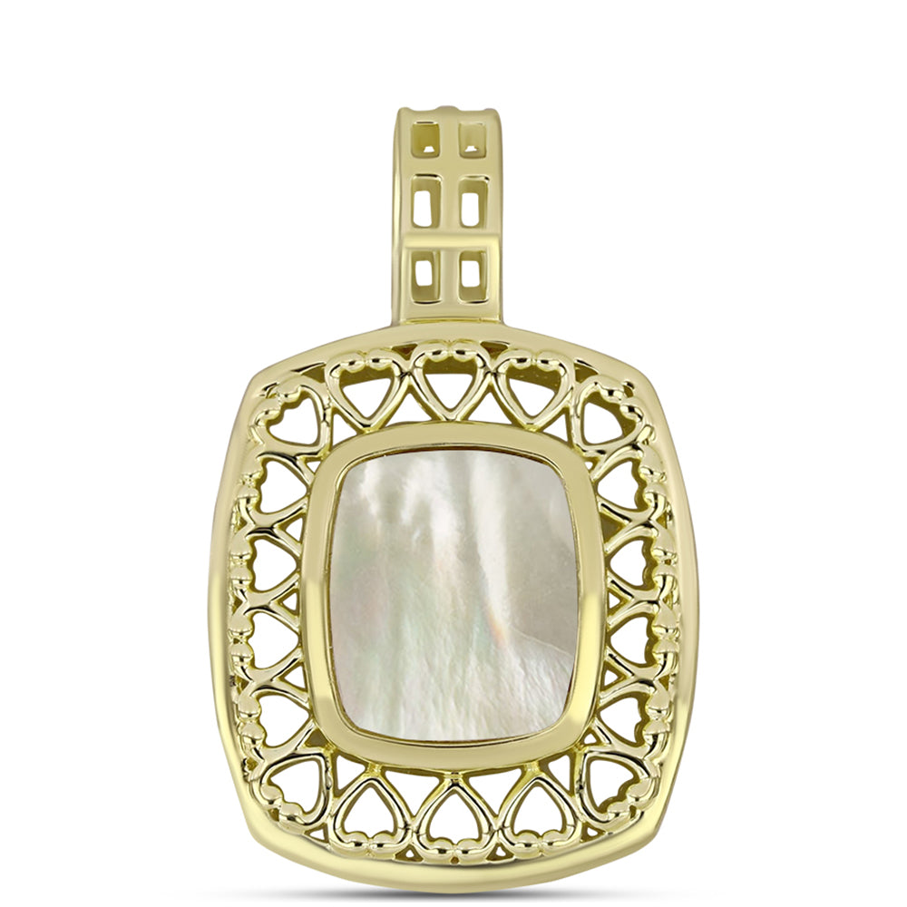 Arannyal Bevont Ezüst Medál Gyöngyházzal