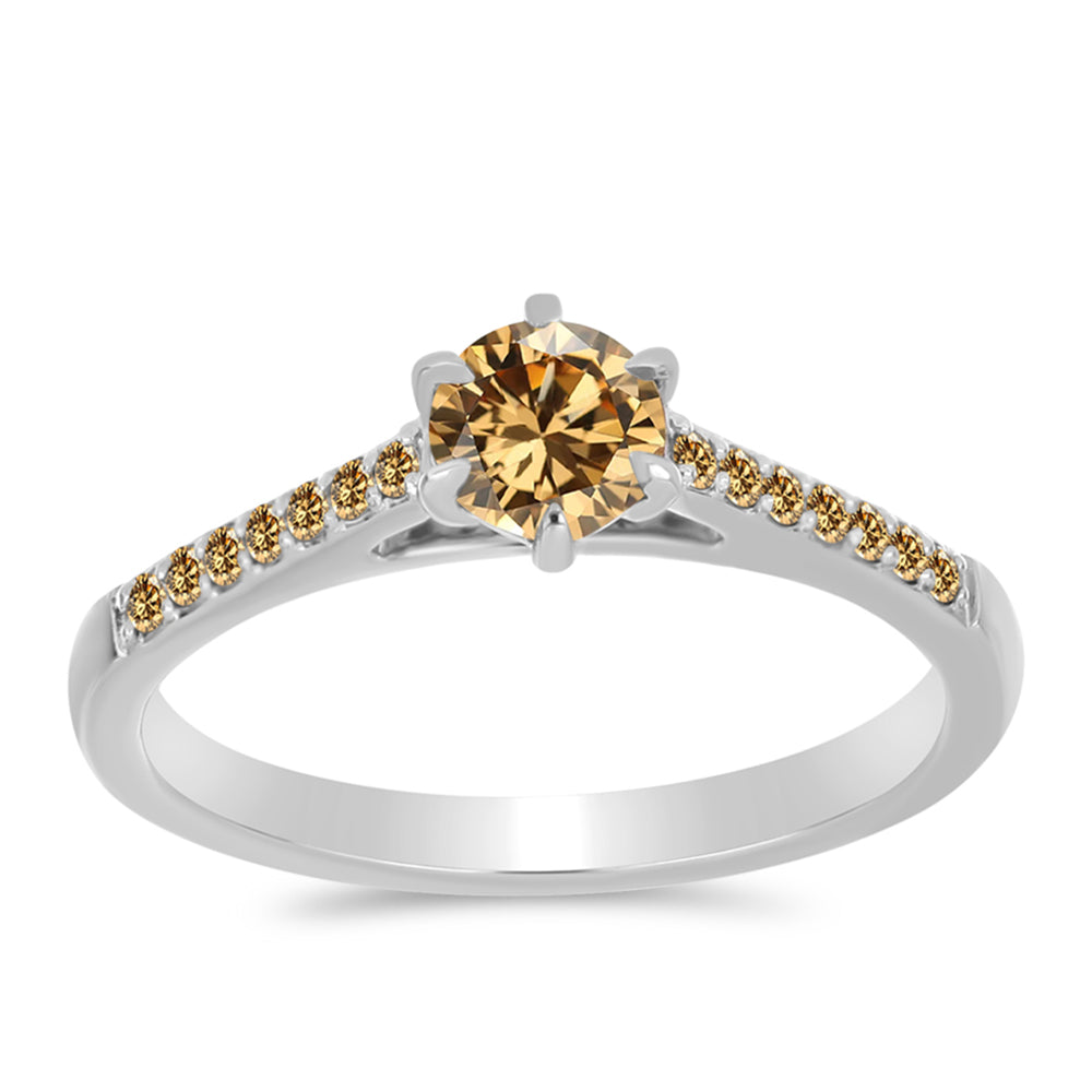 Ezüst Gyűrű Pezsgő Moissanite-tal 1 