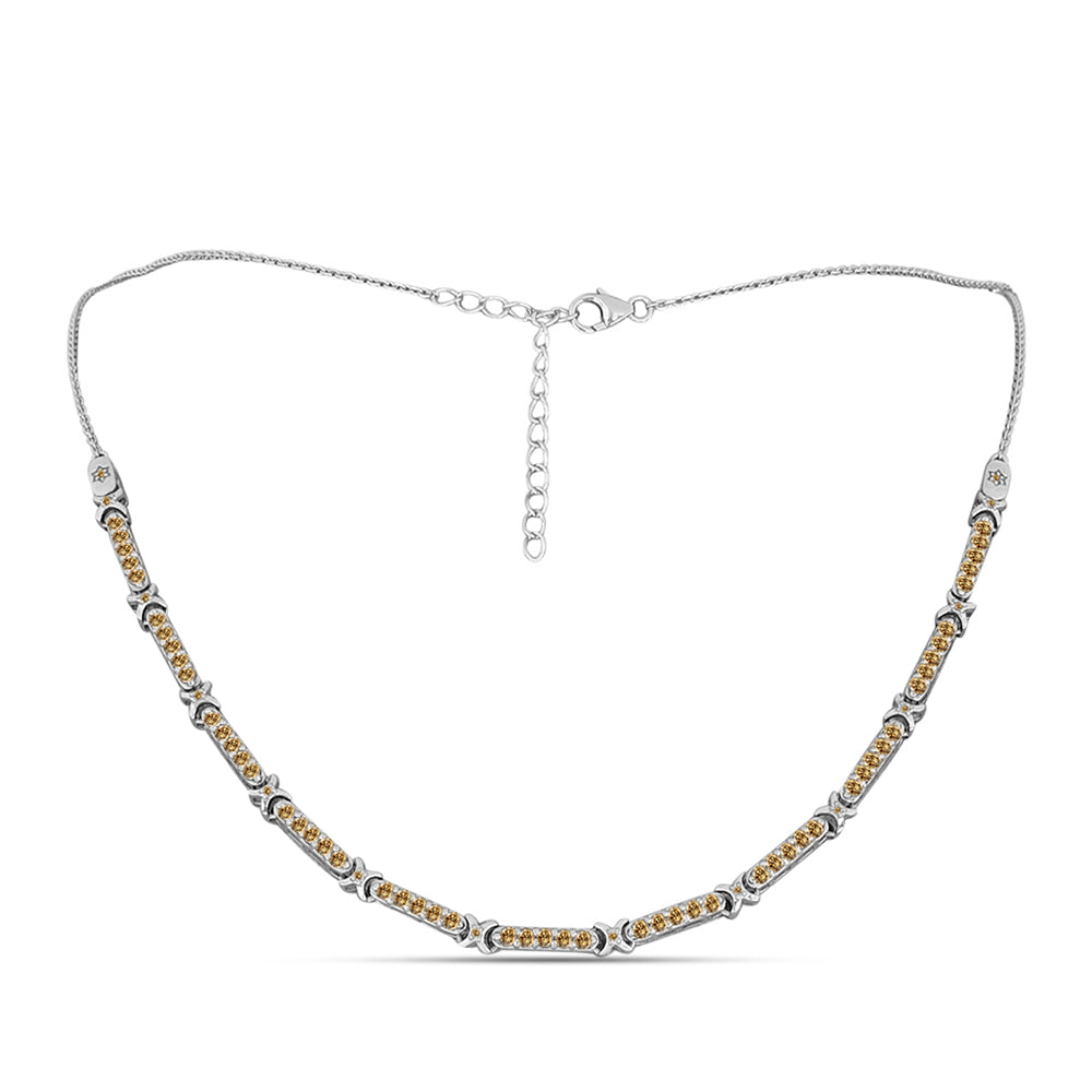 Ezüst Nyaklánc Pezsgő Moissanite-tal 1 