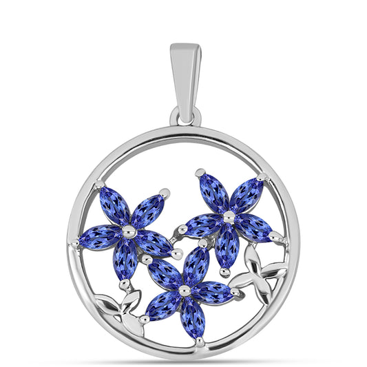 Ezüst Medál "AAA" Osztályú Tanzanittal