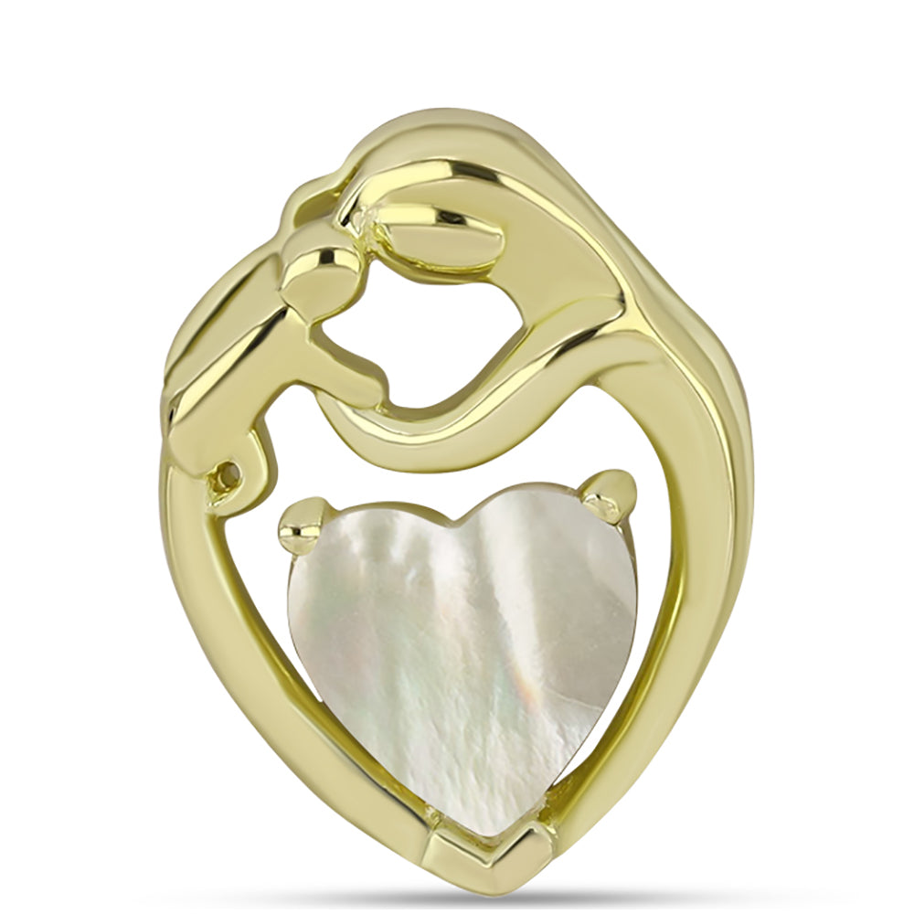 Arannyal Bevont Ezüst Medál Gyöngyházzal 1 