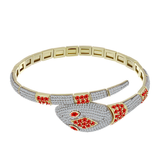 Arannyal Bevont Ezüst Karperec Etiópiai Vörös Opállal és Fehér Topázzal