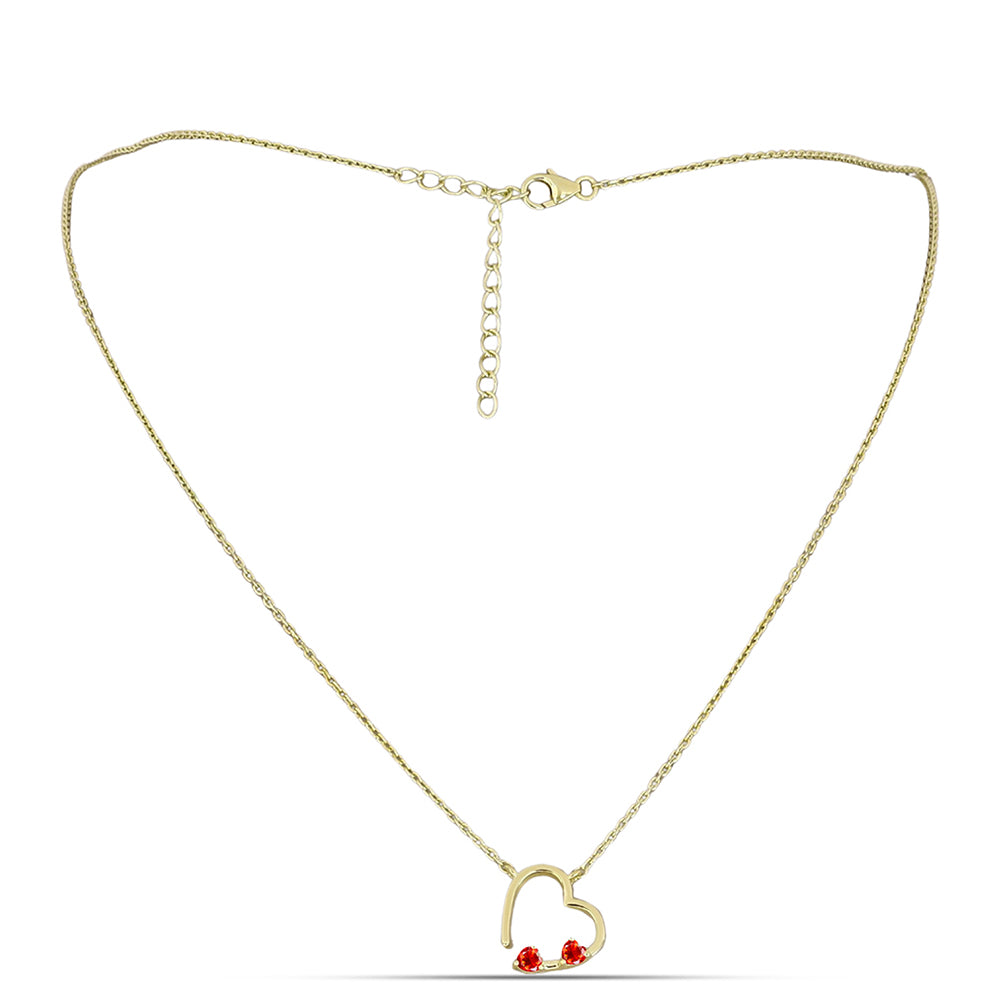 Arannyal Bevont Ezüst Nyaklánc Etiópiai Vörös Opállal