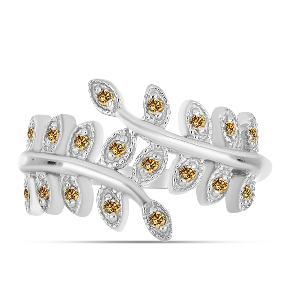 Ezüst Gyűrű Pezsgő Moissanite-tal