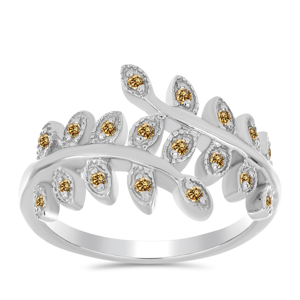 Ezüst Gyűrű Pezsgő Moissanite-tal