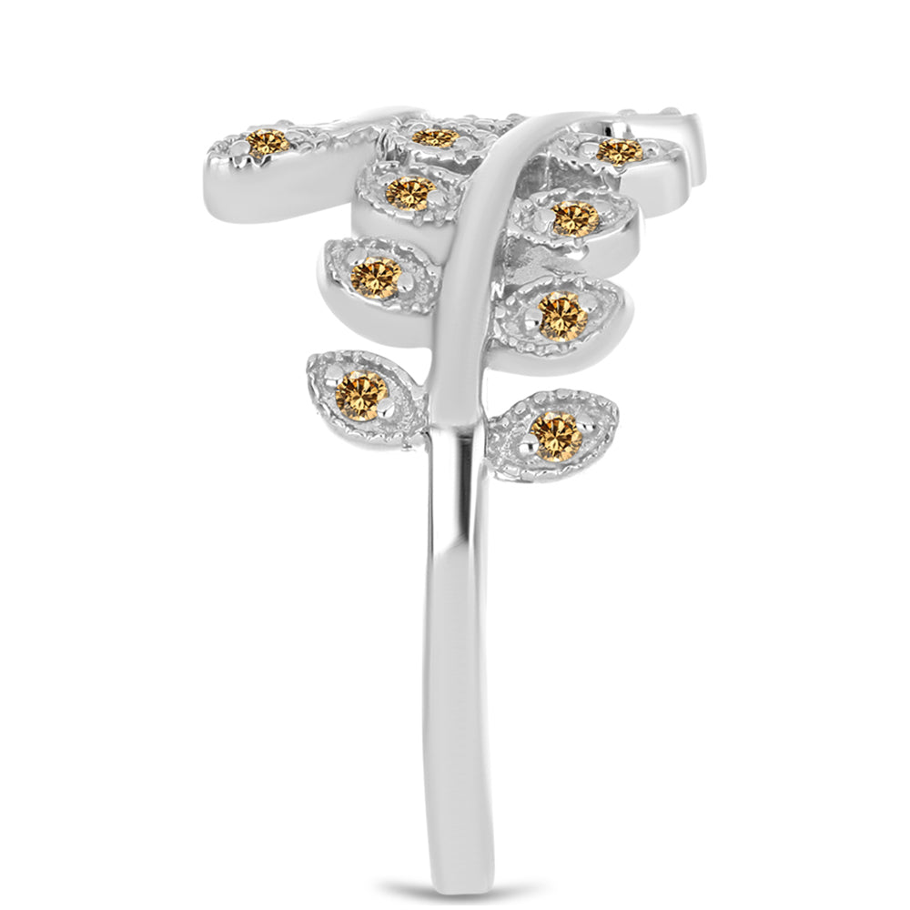 Ezüst Gyűrű Pezsgő Moissanite-tal 4 