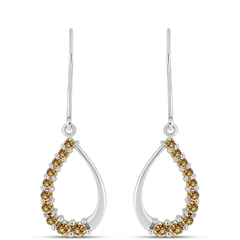 Ezüst Fülbevaló Pezsgő Moissanite-tal 1 