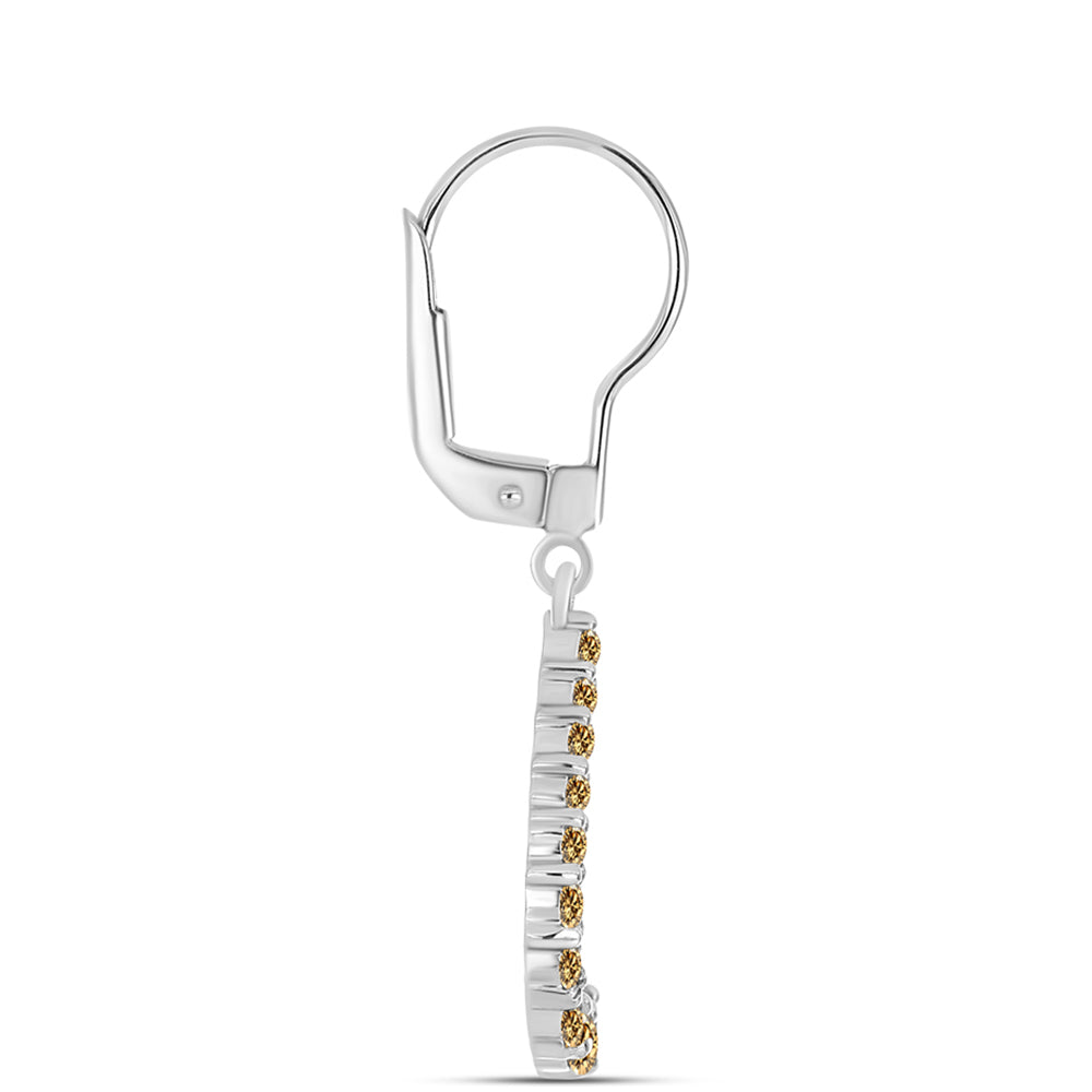 Ezüst Fülbevaló Pezsgő Moissanite-tal