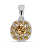 Ezüst Medál Pezsgő Moissanite-tal