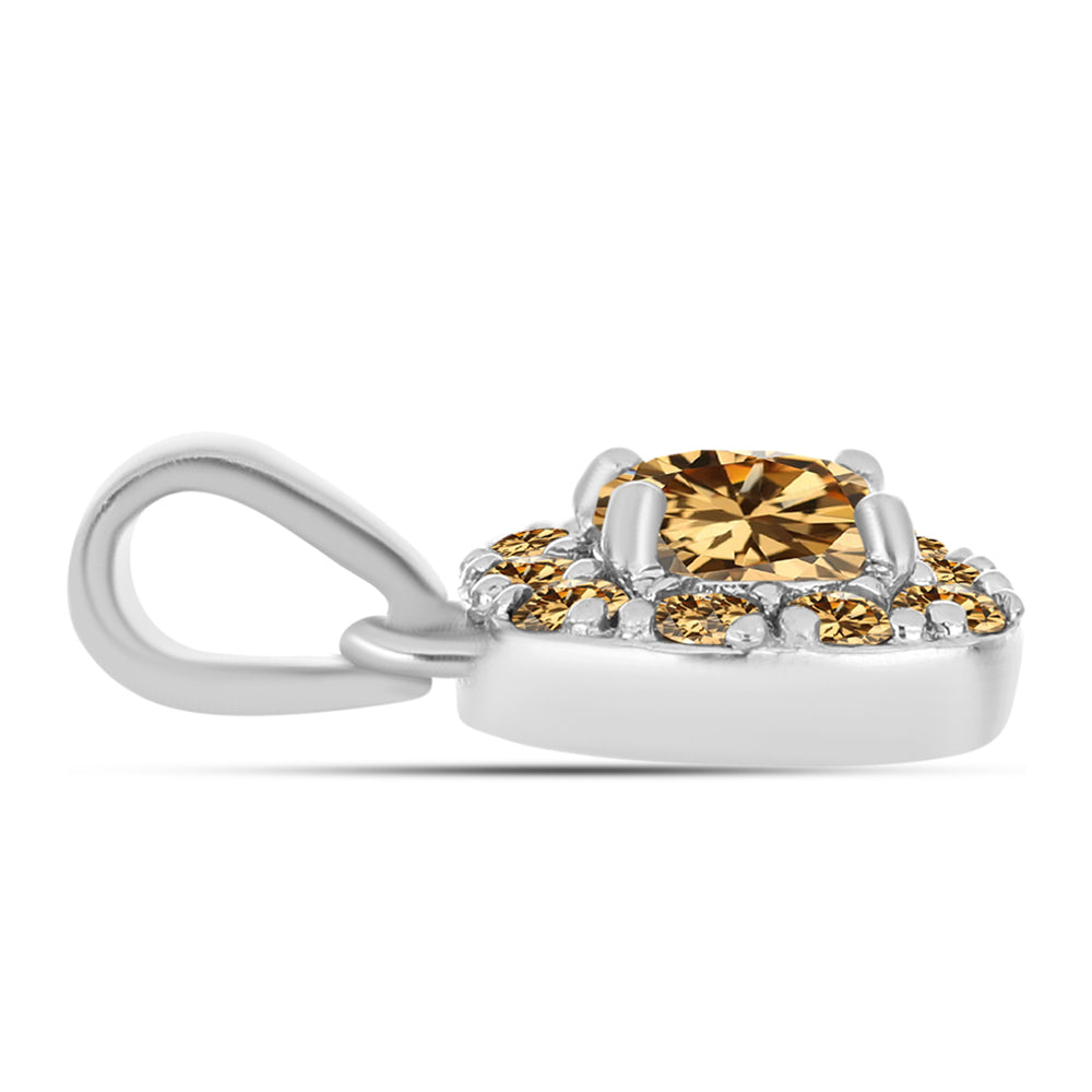 Ezüst Medál Pezsgő Moissanite-tal 2 