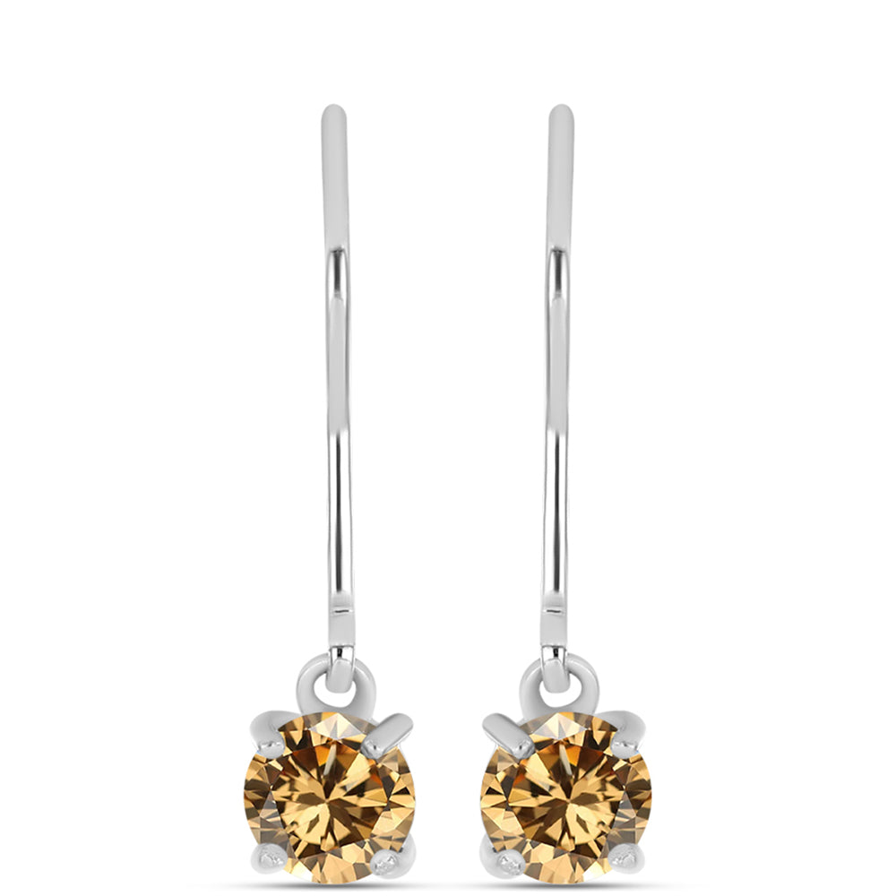 Ezüst Fülbevaló Pezsgő Moissanite-tal 1 
