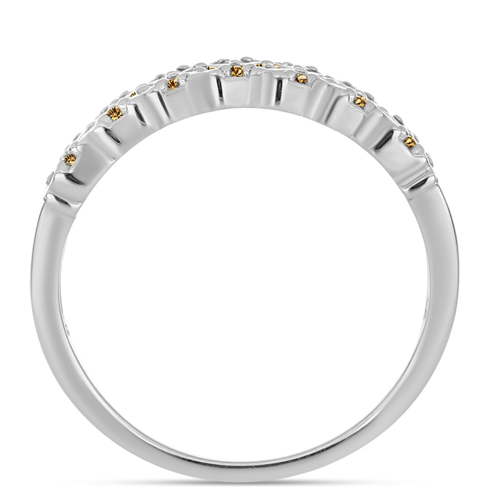 Ezüst Gyűrű Pezsgő Moissanite-tal 2 