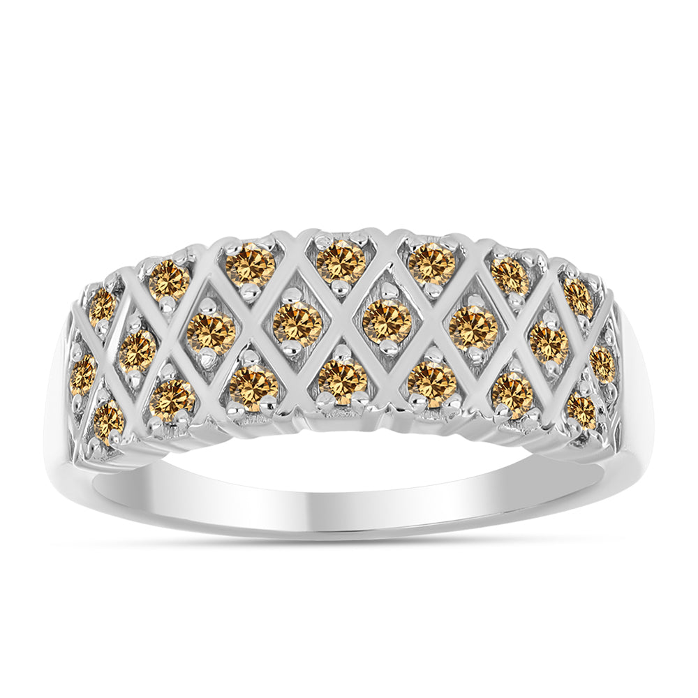 Ezüst Gyűrű Pezsgő Moissanite-tal 3 
