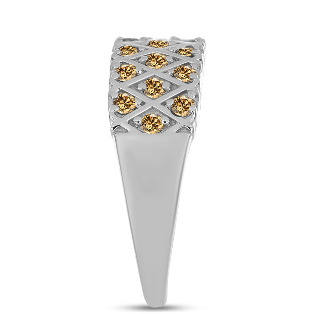 Ezüst Gyűrű Pezsgő Moissanite-tal 4 