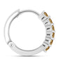 Ezüst Fülbevaló Pezsgő Moissanite-tal