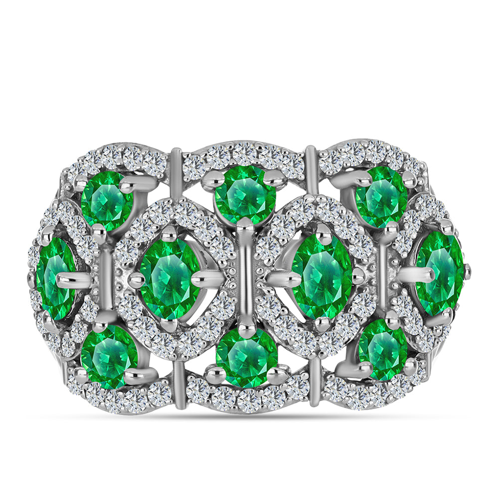 Ezüst Gyűrű Kijani Gránáttal 1 