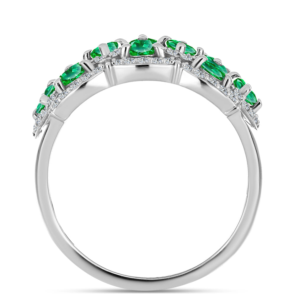 Ezüst Gyűrű Kijani Gránáttal 2 