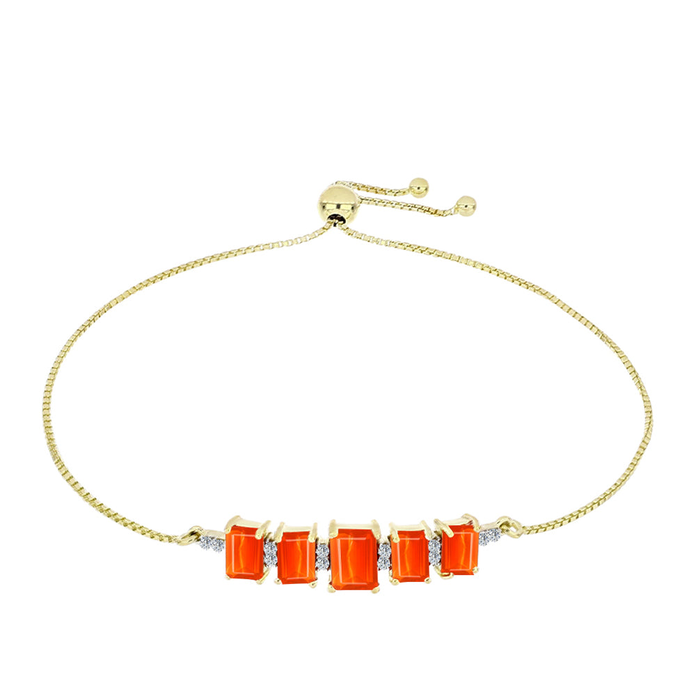 Arannyal Bevont Ezüst Karkötő Etiópiai Vörös Opállal és Fehér Topázzal