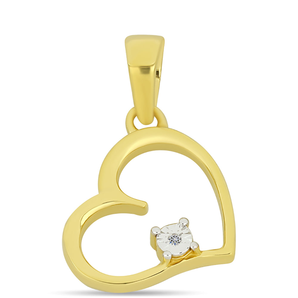 Arannyal Bevont Ezüst Medál Fehér Gyémánttal 1 