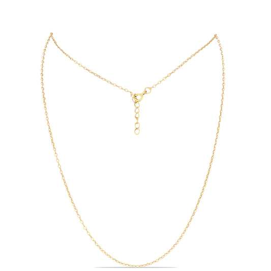 Arannyal Bevont Ezüst Lánc