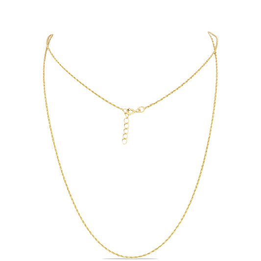 Arannyal Bevont Ezüst Lánc