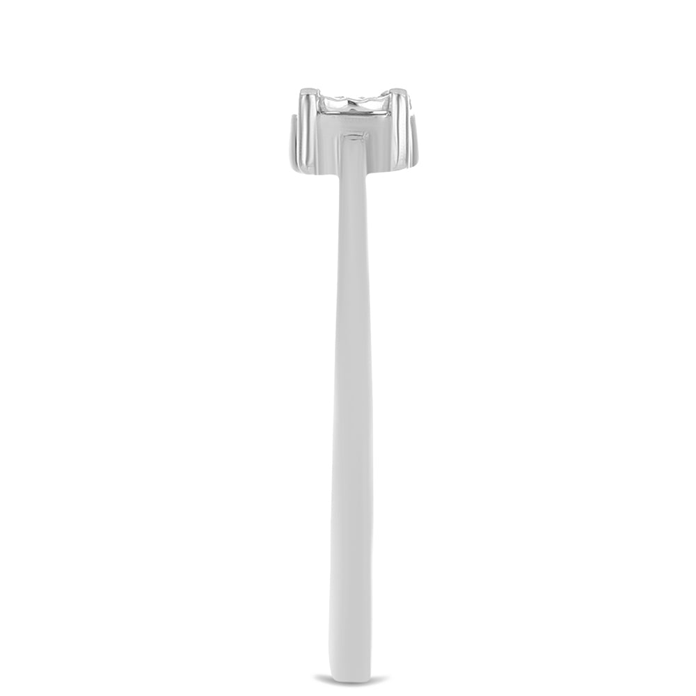 Ezüst Gyűrű Fehér Gyémánttal