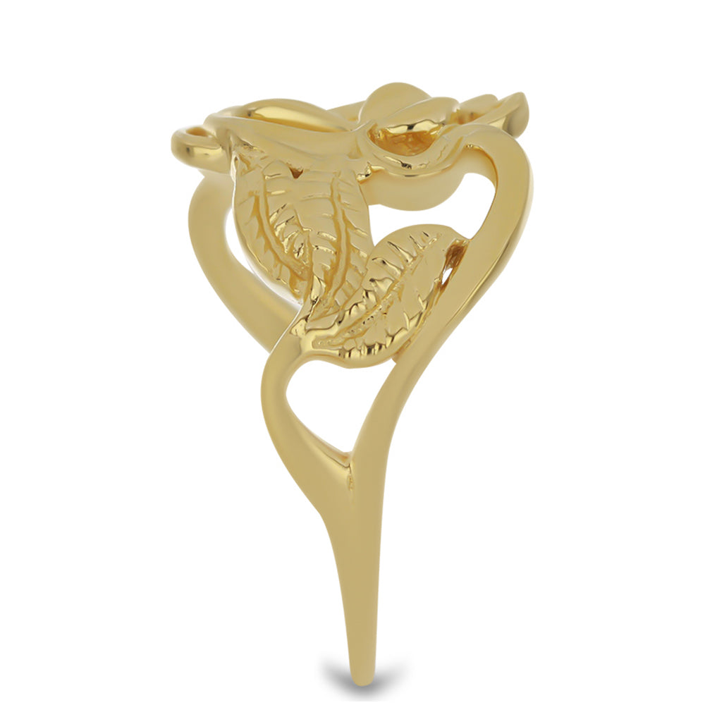 Arannyal Bevont Ezüst Gyűrű Brazil Smaragddal 4 