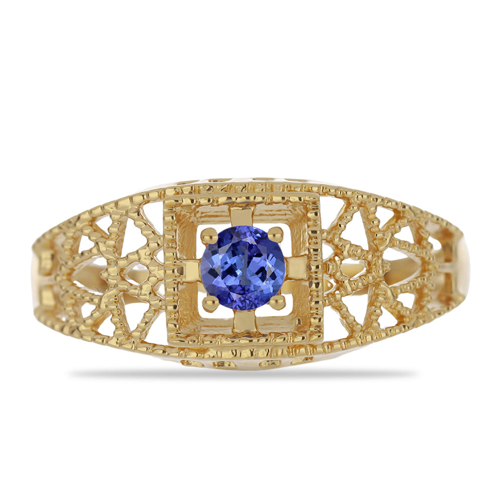 Arannyal Bevont Ezüst Gyűrű Tanzanittal 1 