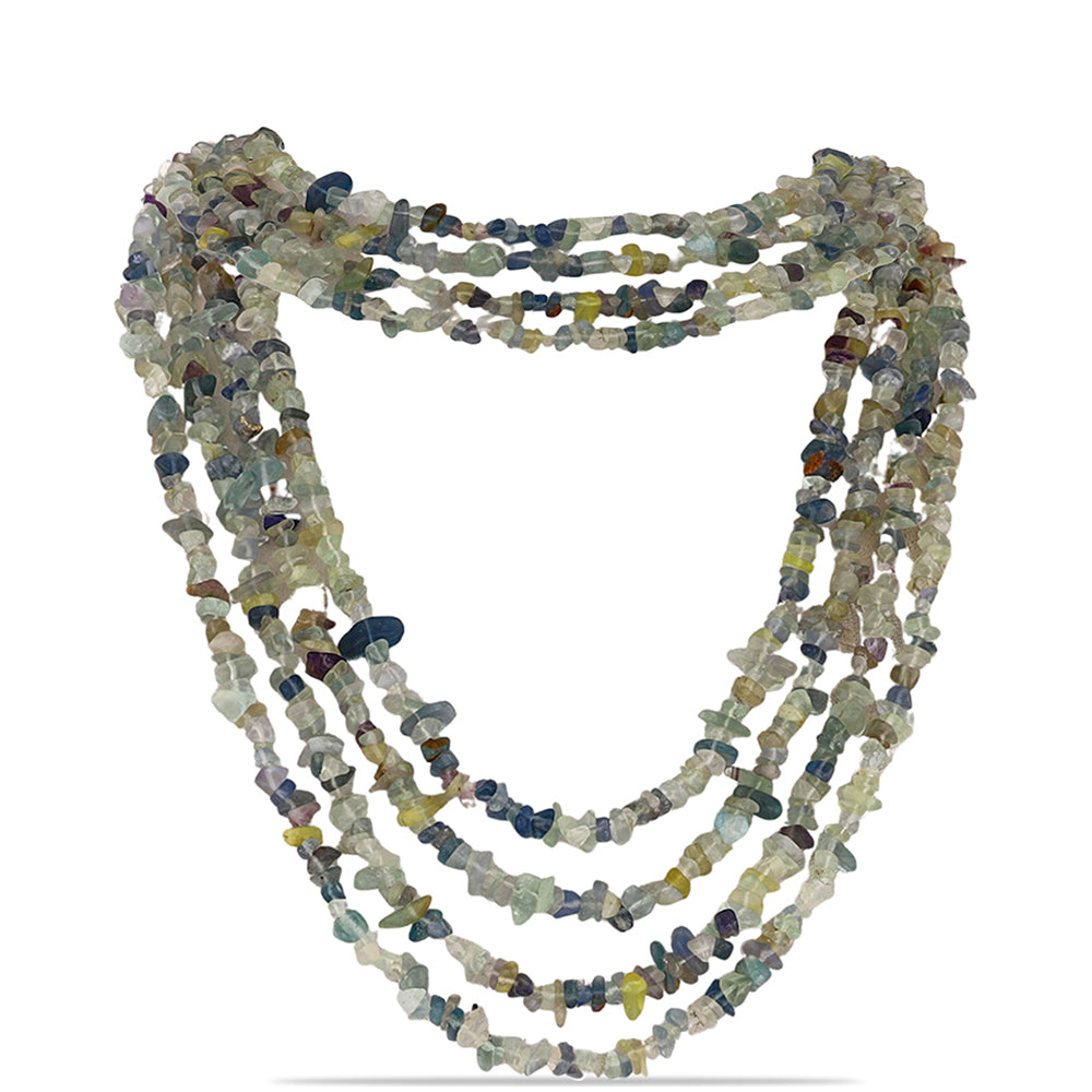 Nugget Nyaklánc Zebra Fluorittal