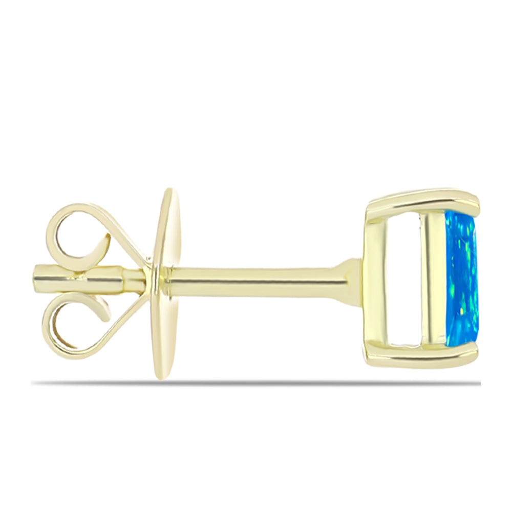 Arannyal Bevont Ezüst Fülbevaló Etiópiai Paradicsomi Opállal