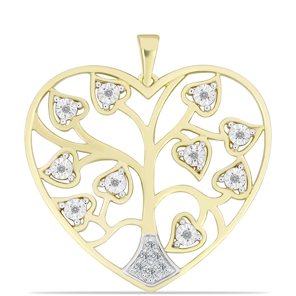 Arannyal Bevont Ezüst Medál Fehér Gyémánttal és Fehér Topázzal